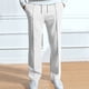 thumbnail image 3 of Pantalones rectos cerrados de color liso para hombre 2025: material de poliéster, diseño de moda, para uso diario, fáciles de combinar con camisetas., 3 of 8