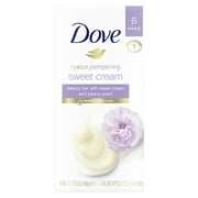 (2 pack) (2 pack) Dove Purely Pampering Sweet Cream & Peony, 3.75 oz, 6 Bar