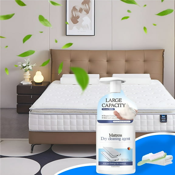 RAGUPEL 300ml Mattress Stain Remover Foam,Deep Cleaning Dry Cleaning Agent for Sweat and Odor,Fast Acting Upholstery Cleaner for Bedding,Fabrics,and Surfaces