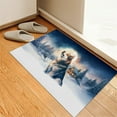 thumbnail image 3 of Hello Winter Siberian Husky Welcome Snowy Night Watercolor Vintage Doormat Husky Dog Lover Gifts Indoor Outdoor Welcome Mat - 01011, 3 of 5
