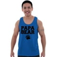 thumbnail image 3 of Papa Bear Dad Father's Day Pawprint Tank Top Sleeveless Tee Men Brisco Brands M, 3 of 6