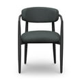thumbnail image 2 of Pemberly Row Contemporary Black Textured Outdoor Dining Arm Chair, 2 of 7