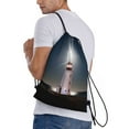 thumbnail image 3 of Kdxio Peggy's Cove Lighthouse Print Drawstring Backpack Bag,Waterproof Draw String Back Sack, Gym Drawstring Bags Swim Bag For Unisex, 3 of 9