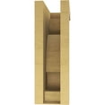 thumbnail image 4 of 6"W x 12"D x 18"H Classic Alma Rough Cedar Woodgrain TimberThane Corbel, Primed Tan, 4 of 6