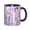 NavyBlue, variant on Lavender Coffee Mug Fun Custom Ceramic Mugs 11oz Black