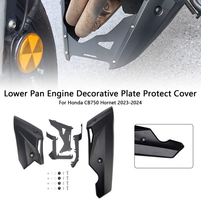 Lower Pan Engine Decorative Plate Protect Cover For CB750 Hornet 23-24 Black