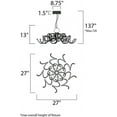 thumbnail image 6 of Et2 Chaos 34" Wide Polished Chrome Led Pendant Light, 6 of 9