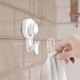 thumbnail image 2 of Huayishang Hooks Clearance, Swivel Suction Cup Hook Wall Suction Cup Hook Powerful Vacuum Suction Cup Hook Without Drilling Without Drilling Heavy Duty Shower Hook Home Essentials White, 2 of 8
