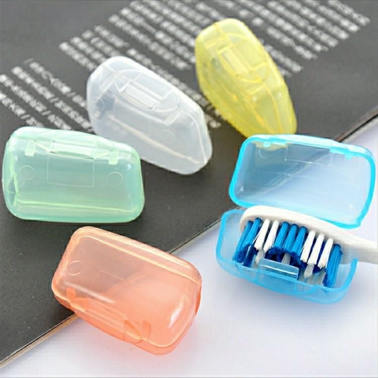 5× Toothbrush Head Cover Case Cap Travel Hike Camping Brush Cleaner Protector