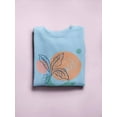 thumbnail image 3 of Leaves Dots Contemporary Modern Sweatshirt Women -Image by Shutterstock, Female x-Large, 3 of 4