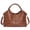 brown, variant on Women’s Medium Satchel Bag with Top Handle and Detachable Crossbody Strap