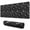 Black White Halloween, variant on Long Mouse Pads for Desk,Black White Halloween Candle Eye Bat Desk Mats on Top Of Desks, Desk Mouse Pad Extra Large with 3mm Non-Slip Base and Stitched Edge for Gaming,Work,Home 31.5"x11.8"