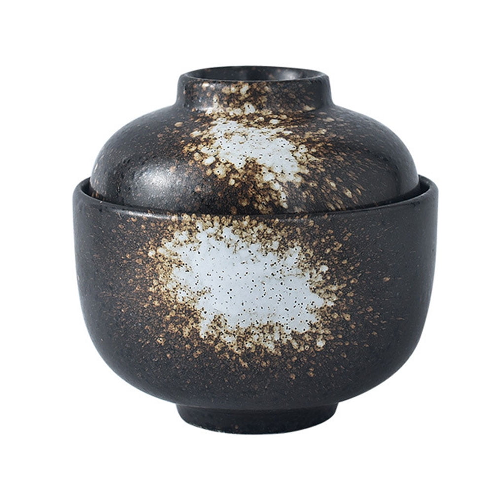 NUOLUX Pot Bowl Ceramic Soup Bowls Stew Cup Steaming Egg Porcelain