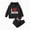 Y152-Black, variant on NOLDARES Kids Boys And Girls Clothes Letter Print Hoodie Sweatshirts and Pant 2Pcs Fall Outfits Set(Y152-Black)