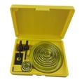 thumbnail image 3 of Juego de de 19-127 mm, herramientas de carpintería de alta resistencia con estuche de almacenamiento, taladro de hoja de Amarillo, 3 of 8