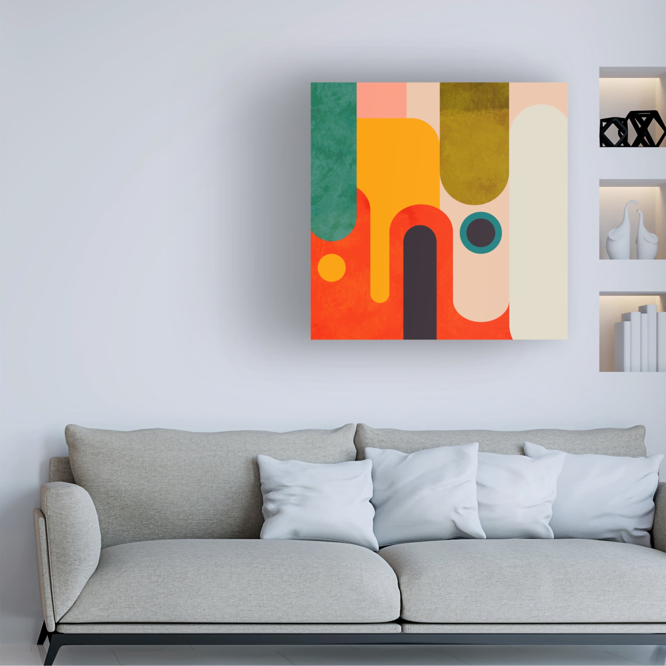 Trademark Fine Art Ana Rut Bre Geometry New11 3 Canvas Wall Art