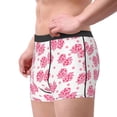 thumbnail image 2 of Fotbe pink polka dot bows Men’s Total Support Pouch Boxer Briefs, X-Temp Cooling, Moisture-Wicking Underwear, Regular, Long-leg and Trunk-X-Large, 2 of 5