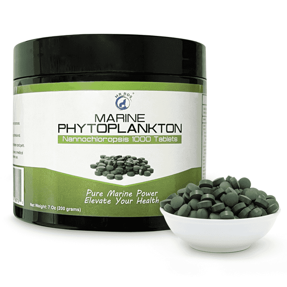 Mr Ros Marine Phytoplankton Nannochloropsis Gaditana Cholesterol Support Gluten-Free Dairy-Free 1000 Count