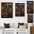 thumbnail image 4 of Designart "Collage of Colorful Insects and Bugs II" Animals Framed Wall Art - Modern Colorful Insects & Bugs Bedroom Framed Canvas Wall Art, 4 of 6