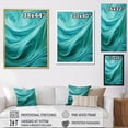 thumbnail image 4 of Designart "Waves Warping In A Turquoise Hue I" Abstract Shapes Wall Art Living Room, 4 of 7