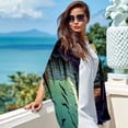 thumbnail image 6 of Halloween Cemetery Chic Chiffon Silk Scarf for Women - Lightweight and Breathable - Elegant 180x73cm Wrap for Any Occasion, 6 of 6