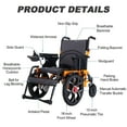thumbnail image 6 of WEYRAL Electric Wheelchairs for Adults, 16" Big Front Wheel, 20” Seat Width Motorized Wheelchairs for Seniors, 500W, 6 of 11