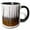 Black/White, variant on 3drose, a Forest Inside Yellowstone National Park in Early Fall, 11oz Two-tone Yellow Mug