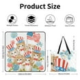 thumbnail image 2 of Patriotic Kittens Celebrate Freedom Together Picnic Blanket Waterproof Outdoor Beach Blanket Hand-held Pad Suitable for Travel, Camping, Beach, Family Gatherings, 2 of 7