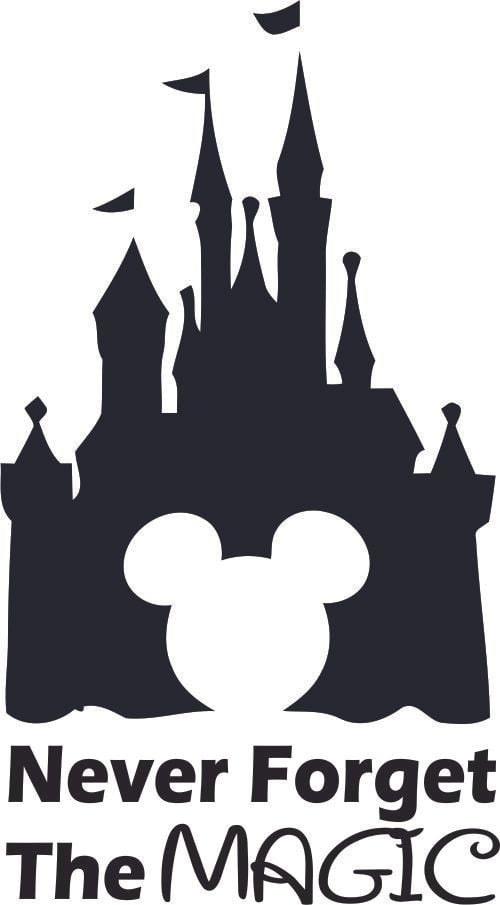 Mickey Mouse Disney Magic Castle Toddler Bedroom Wall Art Decor Decal Sticker 