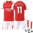 thumbnail image 1 of 2025-26 Arsenal Home Football Jersey Kit, Martinelli No.11, Adult & Kids with Socks, 1 of 2