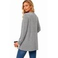 thumbnail image 3 of WIHOLL Lightweight Cardigan for Women Long Sleeve Cardigans Fall Casual Open Front Tops with Pockets Grey, 3 of 9