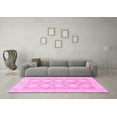 thumbnail image 3 of Ahgly Company Indoor Round Abstract Pink Modern Area Rugs, 8' Round, 3 of 4