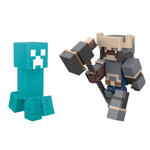 Minecraft Dungeons II Action Figures & Accessories Multipack, 3.25-inch Scale & Pixelated Design