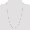 thumbnail image 2 of 10K White Gold .5mm Solid Diamond Cut Cable Chain 14 Inch, 2 of 6