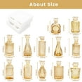 thumbnail image 3 of Juego de 12 jarrones de cristal ámbar para flores TBWIND Gold, 3 of 9