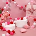 thumbnail image 1 of Guirnalda de corazones | Decoraciones de San Valentín para la pared del dormitorio, sala de estar o fondo de fiesta | Guirnalda de luces de tela con longitud ajustable, 1 of 9