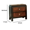 thumbnail image 5 of Benzara Patra Transitional Nightstand, Acacia & Walnut, 5 of 5