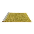 thumbnail image 2 of Ahgly Company Machine Washable Indoor Rectangle Abstract Yellow Modern Area Rugs, 2' x 4', 2 of 4