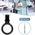 thumbnail image 1 of Estuche De Metal Con Llavero Estuche Protector Portátil Resistente A Los Arañazos Compatible Con Airtags Bluetooth Tracker Funda Protectora De Piel Guardurnaity EL017634-09, 1 of 5