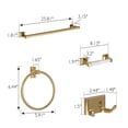 thumbnail image 2 of Design House Accessoires de Bain Millbridge, Kit, Laiton Poli, 2 of 5