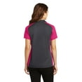 thumbnail image 2 of Sport Tek Adult Female Women Plain Short Sleeves Polo Iron Gy/Pk Ras X-Large, 2 of 6