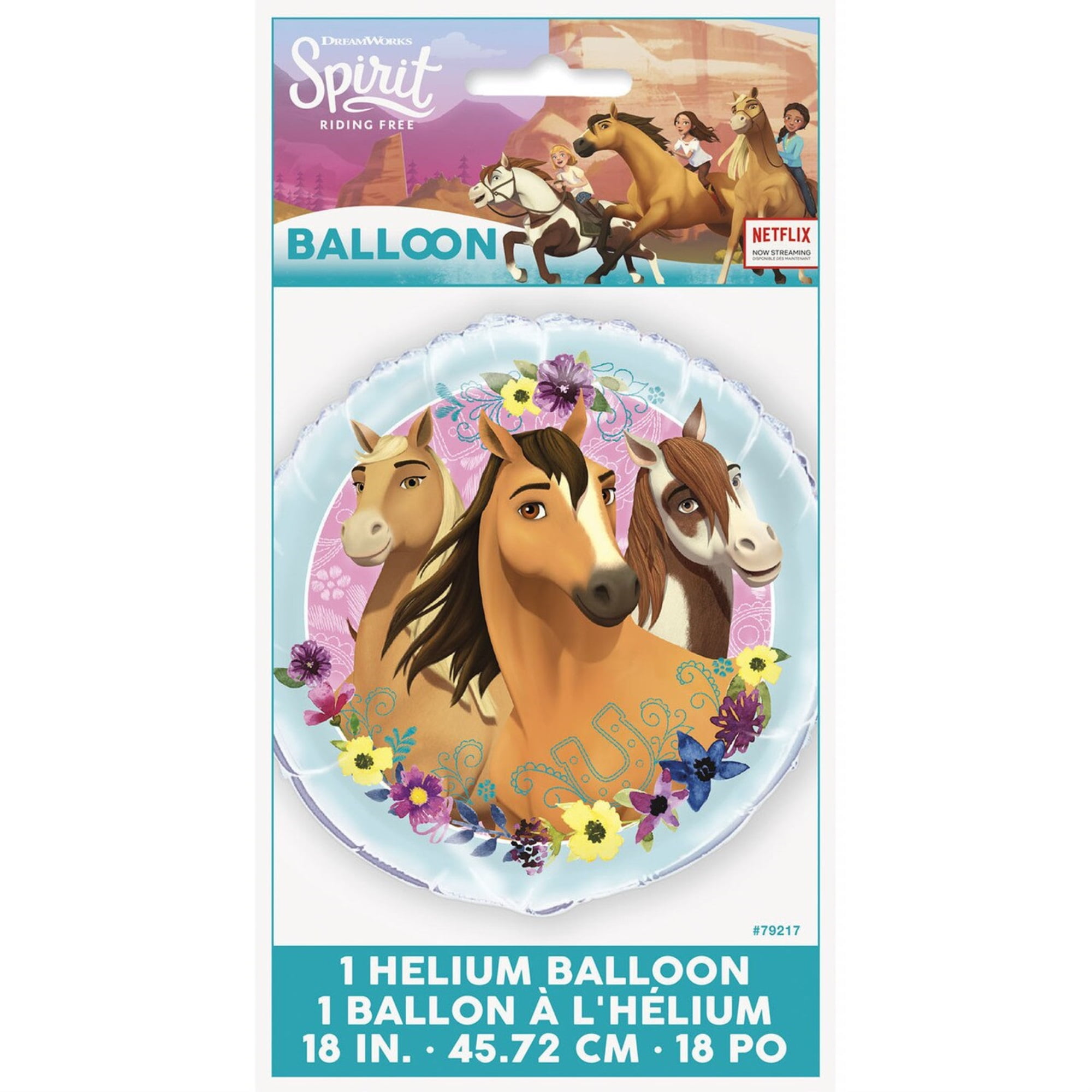 Mayflower Products Spirit Riding Free Birthday Party Supplies 8 Guest Decoration Kit and 43 Brown Horse Balloon Bouquet 