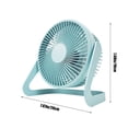 thumbnail image 4 of Xihbxyly Mini Ventilador de Escritorio, Portátil, con Alimentación Usb, Silencioso y Compacto, con Rotación de 360 Grados, Ideal para Oficina, Hogar y Viajes, Ideal para Cualquier Entorno, Diseño Fác, 4 of 7