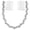 Style 3-Silvery, variant on Miallo Sparkling Bridal Hair Accessory Silver - Rhinestone Back Chain for Bride - Simple Crystal Headpiece for Women