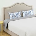 thumbnail image 5 of Haosy Satin Pillowcase for Hair and Skin Standard Cooling Silk Pillow Case with Envelope Closure Blue Cat in Cup 20"x30", 5 of 9