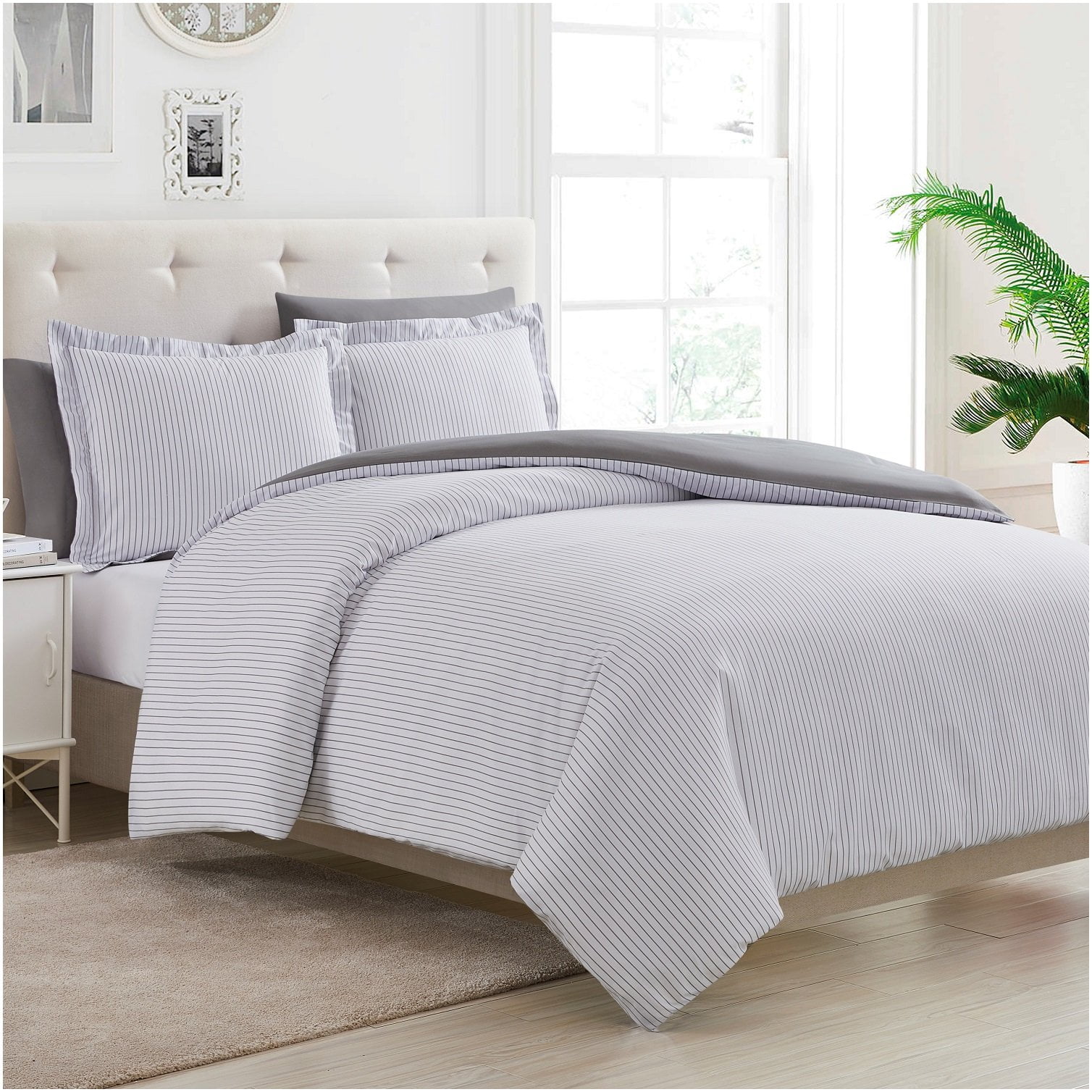 Mellanni Duvet Cover Set Queen 5-Piece - Soft Double Brushed Microfiber