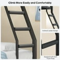 thumbnail image 5 of Afuhokles Bunk Bed Twin Over Twin with 4 Storage Drawers and Shelves, Charging Station, Metal Loft Bed with LED Light, Brown, 5 of 8
