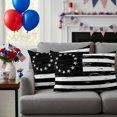 thumbnail image 2 of 2 Pack Outdoor Waterproof Throw Pillows,USA Flag Independence Day Decorative Rectangle Pillow Case Patio Pillows for Chair Couch Sofa 20x12in, 2 of 9