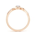 thumbnail image 2 of ANGARA Natural 0.25 Ct. Diamond Infinity Promise Ring in 14K Rose Gold for Women (Ring Size: 3), 2 of 8