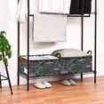 thumbnail image 7 of Ornate Floral Motifs Open Home Storage Bins Foldable Metal Frame Shelf Baskets 16.9x11.4x7.7in Water-Resistant, 7 of 7